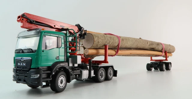 CONRAD 81179/01 MAN TGS TN 6x4 Truck and Doll Long Timber
