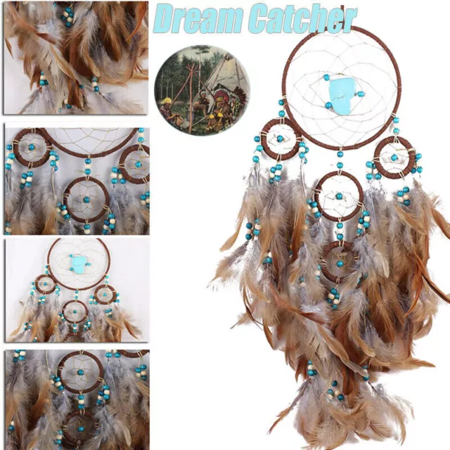Native Indian Turquoise Raven Ring Dreamcatcher Wall Hanging Decor Dream  Catcher
