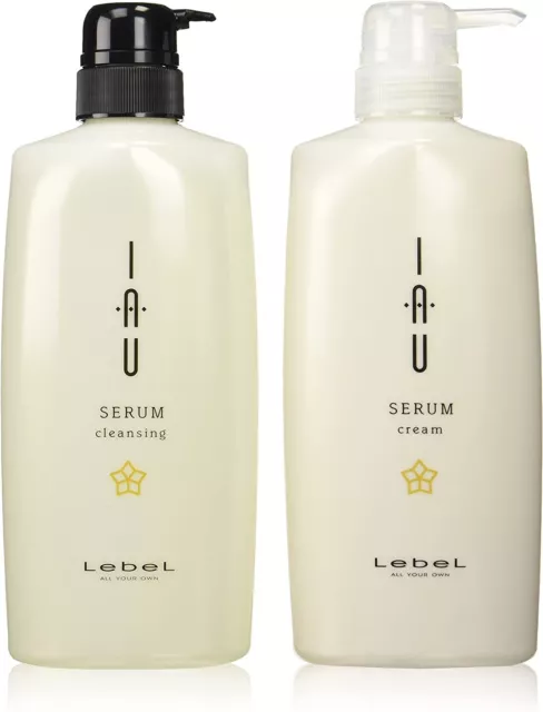 Lebel Io Serum Cleansing Shampoo 600mL & Cream Treatment Set Lebel iau SERUM