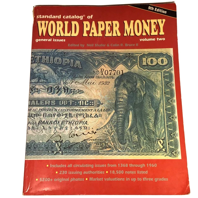 Standard Catalog Of World Paper Money General Issues Vol 2 9th Ed Shafer & Bruce