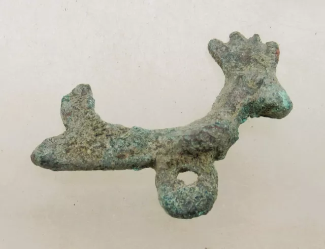 A7 Ancient Roman Bronze Bird Or Eagle Ornament. Authentic Ancient Artefact