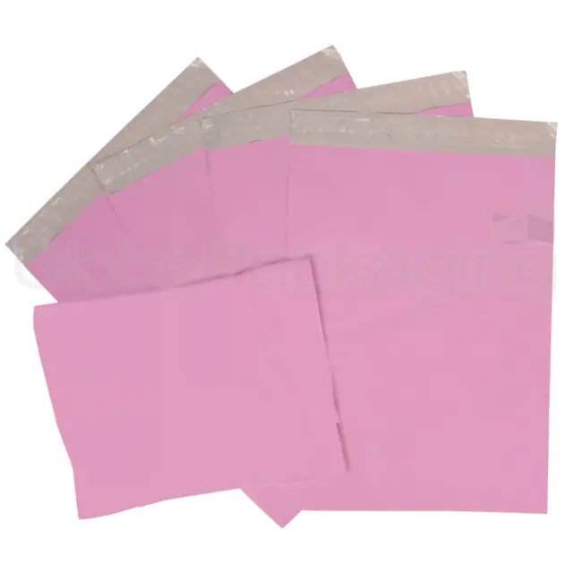 Strong Pink Postal Plastic Postage Poly Mailing Bags Mailers *All Sizes/Qty's* 3