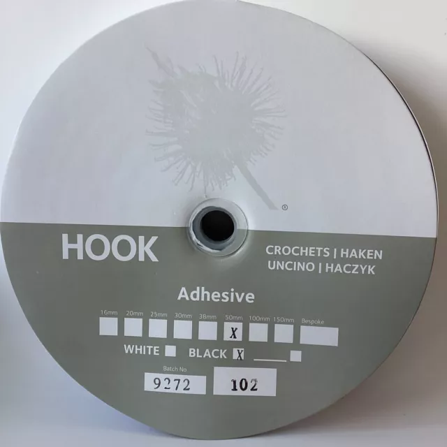 Sticky Back Self Adhesive Hook and Loop Fastener Tape 20mm 25mm 50mm 1m to 25m 2