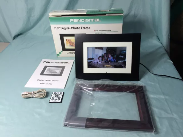Pandigital  7" LCD Digital Picture Frame Model  DPF70-2 Black or Brown Frame