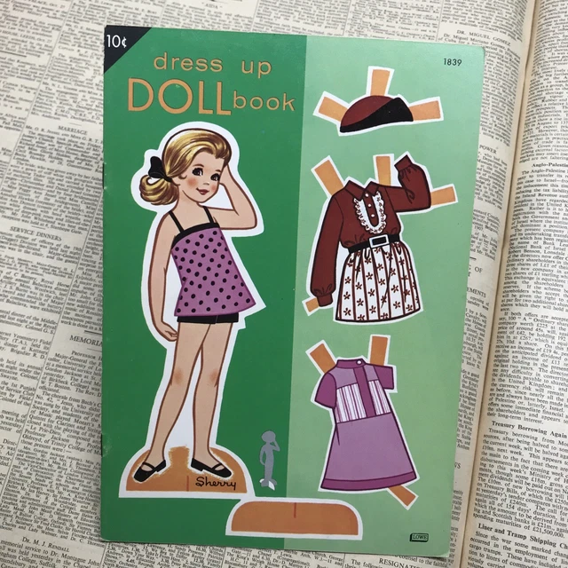 PAPER DOLLS UNCUT Dress Up Doll Book Sherry Samuel Lowe Co. 14.99