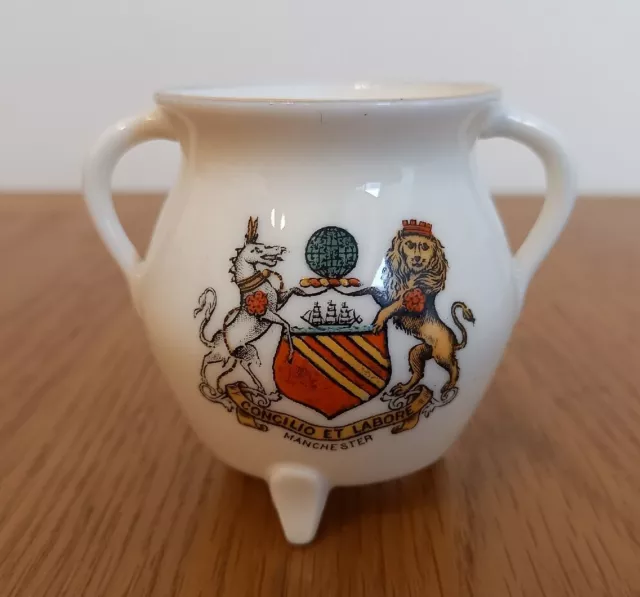 Manchester Crested China Cooking Pot | W H Goss