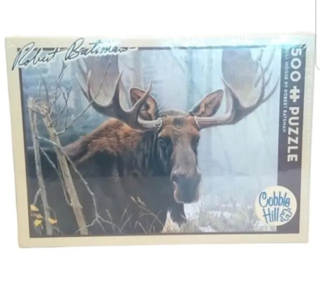 NEW Sealed Cobble Hill Robert Bateman Bull Moose 500 PC Puzzle