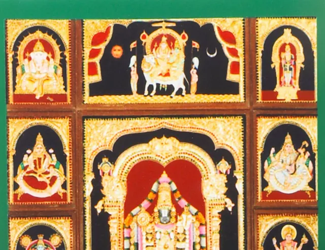 Lord Venkteshwa Krishna Handmade Indian Traditional Mysore Organic Fancy Antique 2