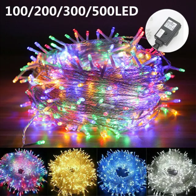 20-500LED Waterproof String Fairy Lights Battery Plug In Outdoor Xmas Tree Party