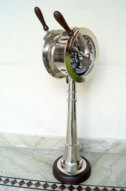 Silver telegraph ship engine room vintage style home office decor 42" Telegraph