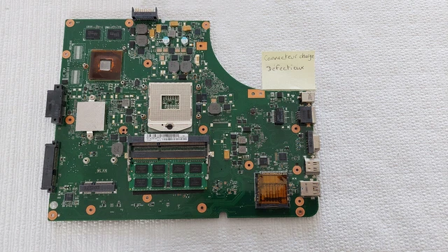Carte Mère ASUS K53SM/K53SV – Defectueuse, Pour Pièces, Connecteur DC Défaillant