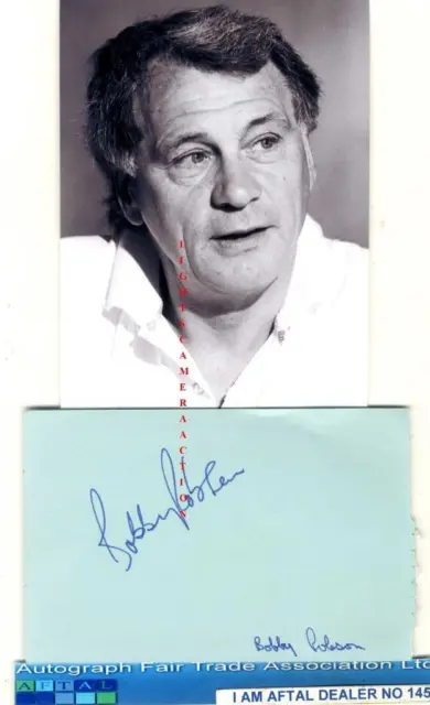 Sir Bobby Robson vintage signed page AFTAL#145