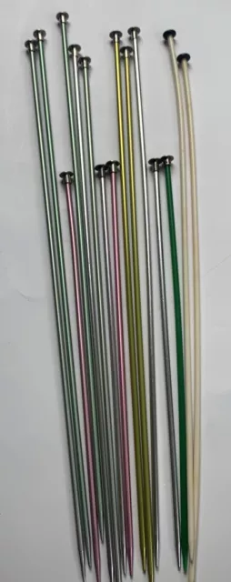 Vintage #5 Crochet Hooks Knitting Needles Susan Bates Boye Celluloid Lot Of 15