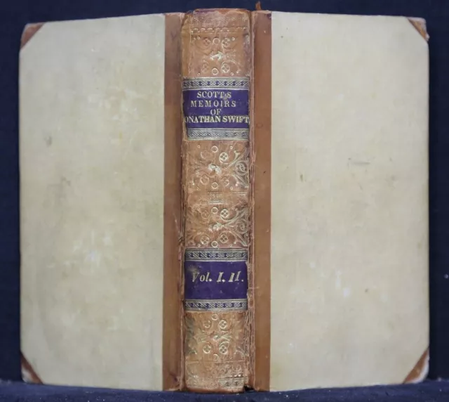 Walter Scott, Memoirs De Swift Jonathan, 2 Volumes En 1 Bande, 1826