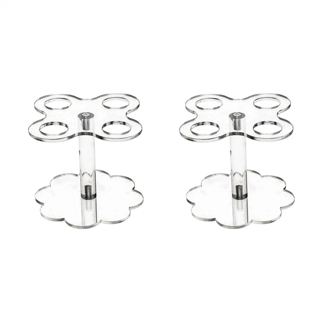 4 Supporti Per Pala Da Portapacchi In Metallo E Gomma - Kit Di Montaggio Con Viti, Per Utensili Ø 17-40 Mm, Rosso, Per Fuoristrada E Camper