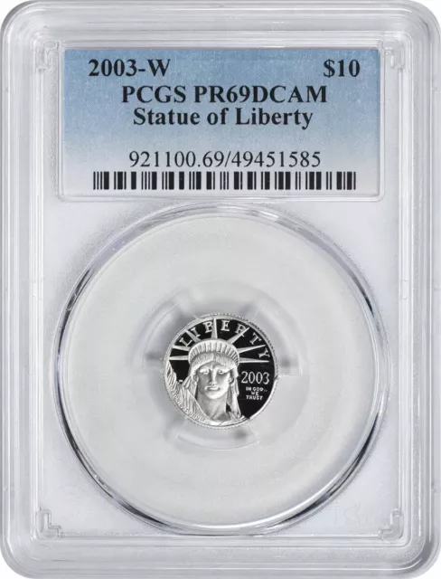 2003-W $10 American Platinum Eagle PR69DCAM PCGS