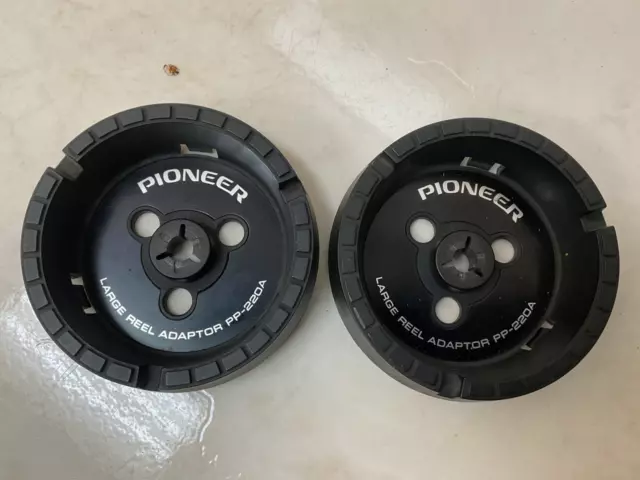 Pioneer original PAIR  Reel To Reel NAB Hub Adapters for Large 10.5.