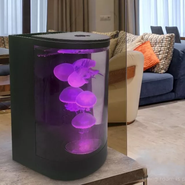 Desktop Jellyfish Aquarium Tank Kit for Real Live Jellyfish Fish Tank 2.8L