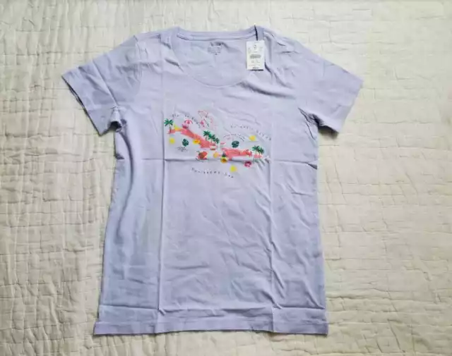 New Women's S M L Xl 2X J Crew Factory Collector Tee Caribbean Graphic T-Shirt