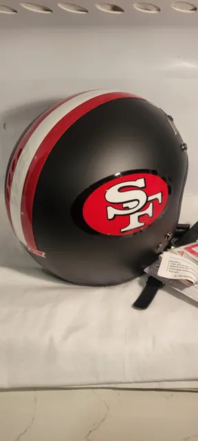 49ers NFL San Francisco Decals Matte Black LS2 0F567 Motorcycle Helmet New