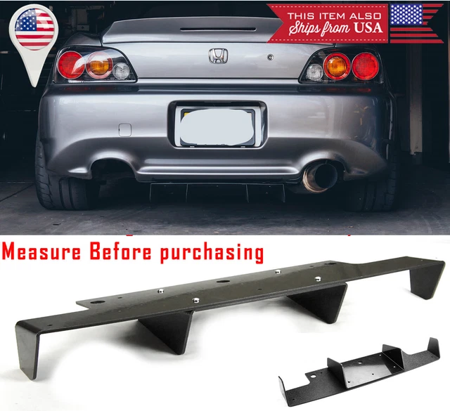 Universal Rear Splitter 26& X 6.5& Universal Splitter Rear Bumper Diffuser Fin Canard For ...