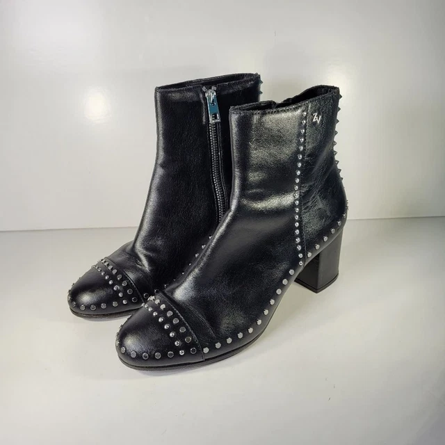 ZADIG AND VOLTAIRE Lena clou Studs Ankle Boots 100.00 PicClick UK
