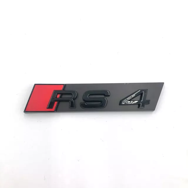 Für Wabennetz Audi RS4 OEM Emblem Style Frontgrill schwarz RS4 Abzeichen Logo