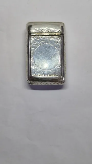 Solid Silver Snuff Box