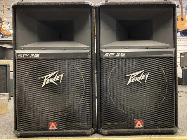 Peavey SP2G 600W 8Ω Stage Speakers Pair - USA - Tested & Working! Peavey SP2G 600W 8Ω Stage Speakers Pair - USA - Tested & Working!