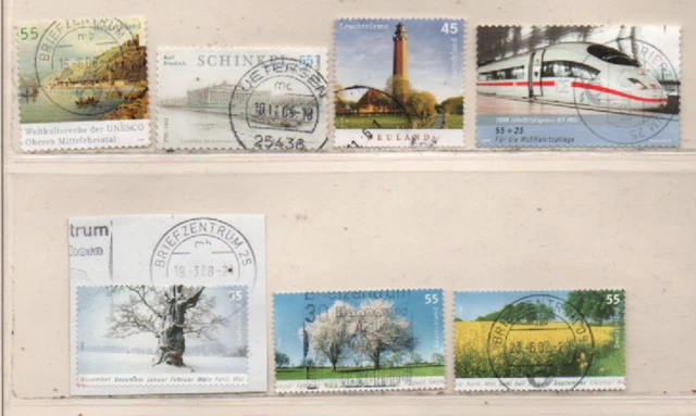 BRD 2006 siehe Bild/Beschreibung 7 Marken gestempelt FRG used