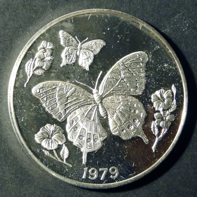 1979 Jamaica silver 10 Dollars $10 ***RARE***PROOF***Low mintage***1.2728oz ASW