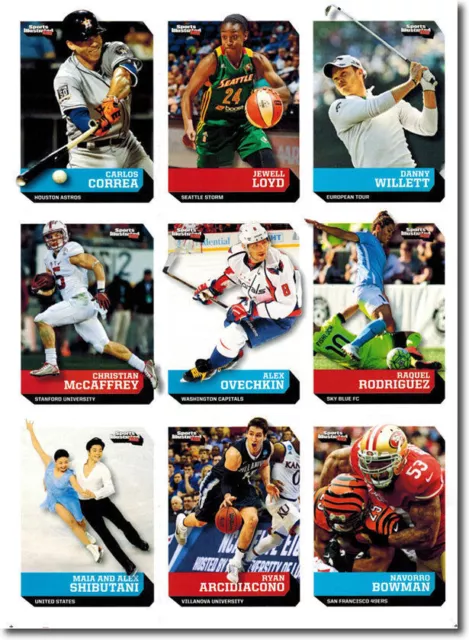 2016 Danny Willett SPORTS Illustrated 9 Carte Lot Uncut Feuille Avec / Débutant