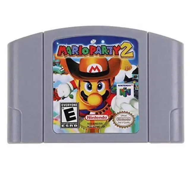 MARIO PARTY2 VIDEO Game Cartridge Console Card US Version for N64 Used