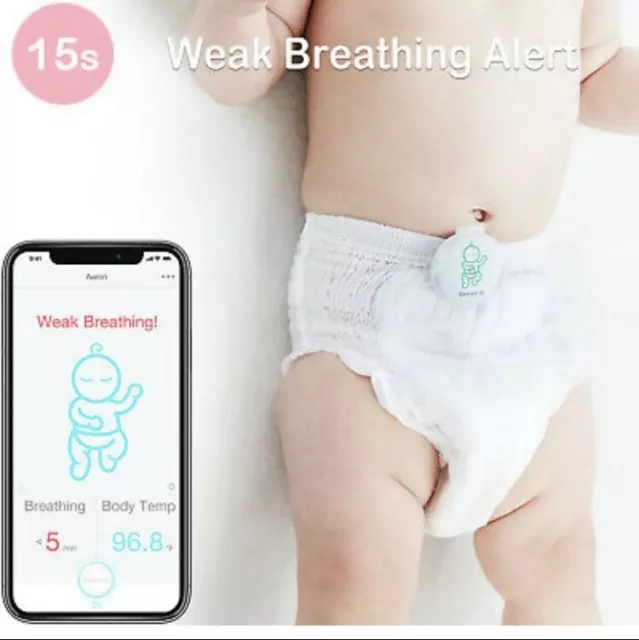 Sense-U Baby Monitor: Breathing Movement, Body Temperature, Rollover (Body Temp)