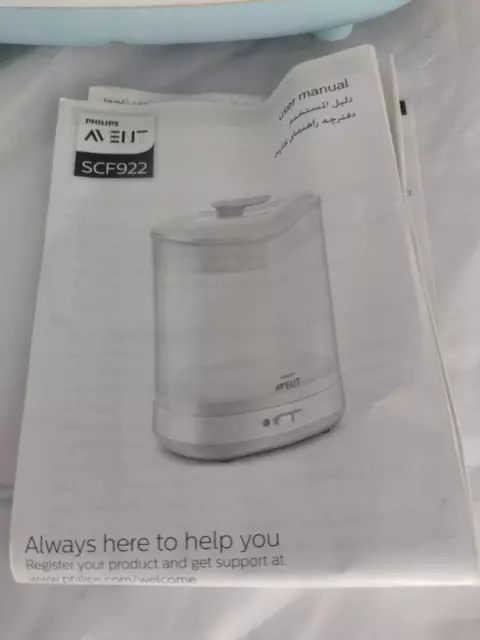 Philips SCF922/01 Avent 2 in 1 Electric Steam Steriliser - With Instructions 3