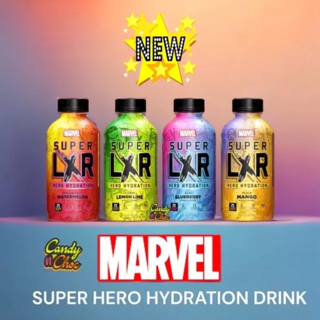 American drinks marvel super hero hydration USA import all flavours new