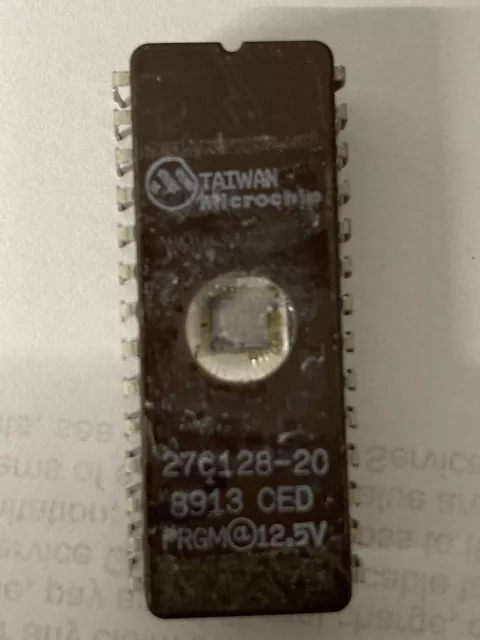 Used Microchip 27C128-20 128K Eprom Ic Memory  DIP-28-Pin Memory