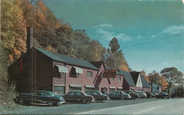 Ohio East Liverpool Pottery Center Pearl China 1950s autos Postcard 22-6903
