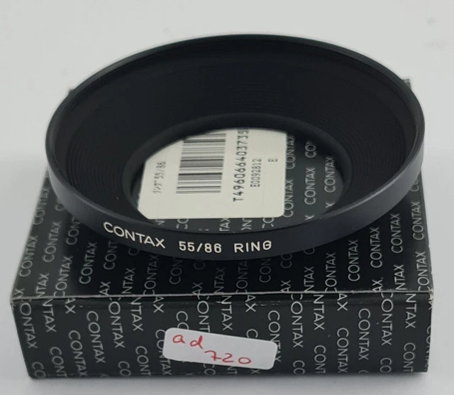 CONTAX Adaptador Filtro E86 86 86mm on Objetivo Lente E55 55 55mm Japón 720/23