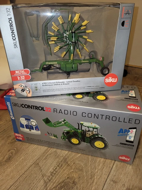 SIKU CONTROL 6795 in 1:32, John Deere 7310R mit Frontlader + 6782 2 ...