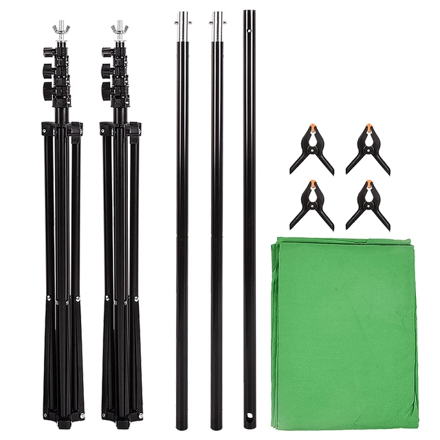 GREEN SCREEN BACKDROP Stand Kit Photography Background for Photo Video