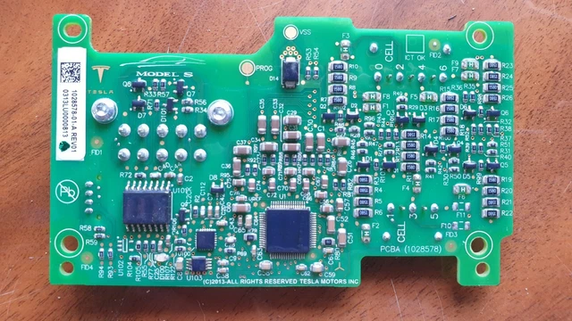 Tesla Model S/X BMS Slave Board dalla batteria 102857801C