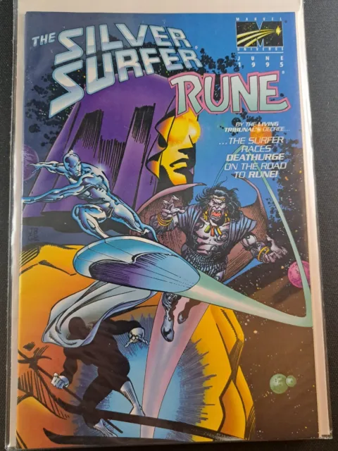 Ultraverse RUNE the SILVER SURFER #1 MARVEL/MALIBU 1995 VF-