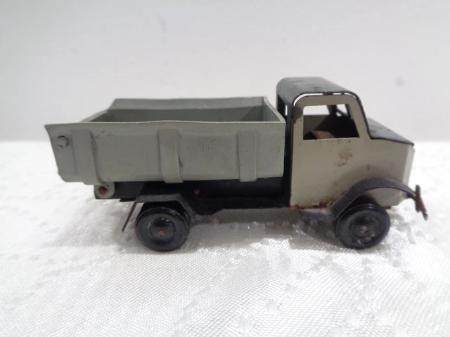Ancien Camion Benne Tôle Mécanique Wimmer HWN, Années 50, Fabrication Allemande