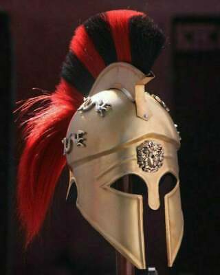Medieval Royal Greek Corinthian Armour Helmet Knight Spartan Ancient Halloween