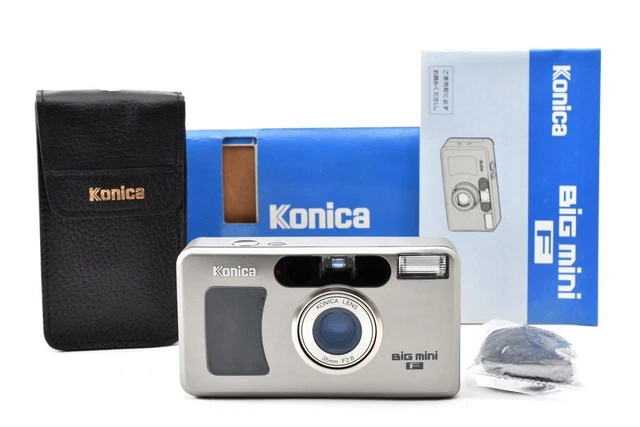 KONICA BIG MINI F 35mm F2.8 Compact Film Camera w/ Box Manual