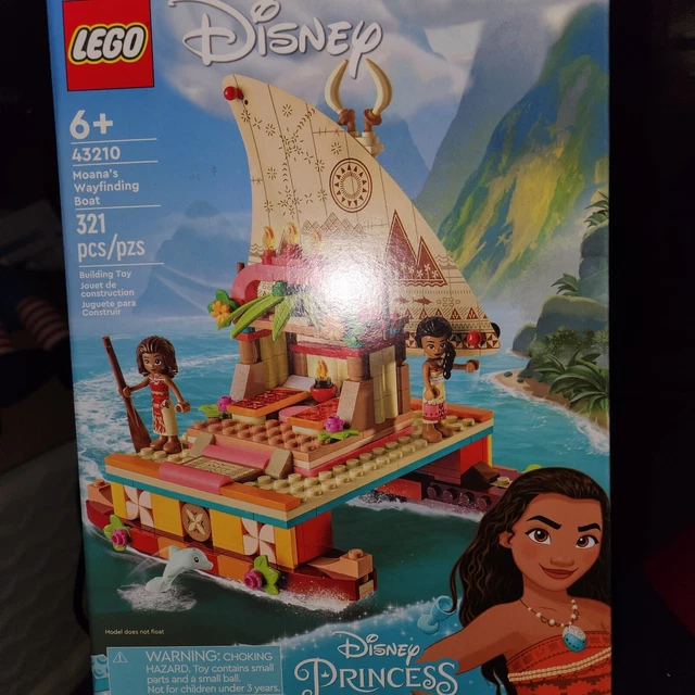 LEGO DISNEY PRINCESS Moana's Wayfinding Boat 43210 Building Set - Moana ...