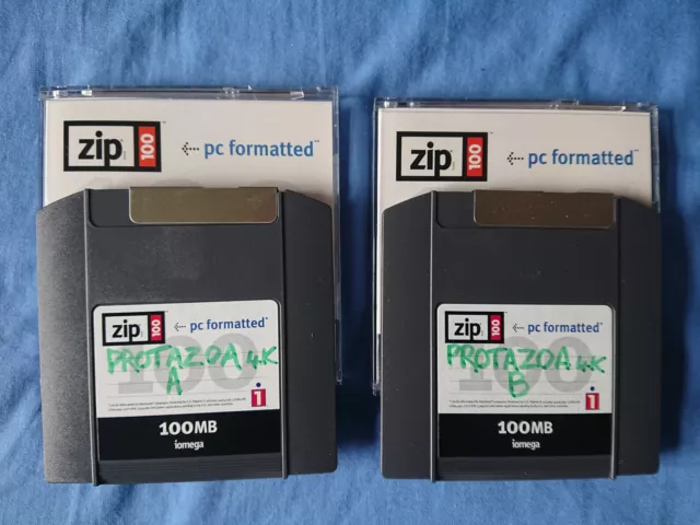 EMU "Protazoa" sample collection on 2 x ZIP100 disk