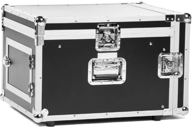 DJ Régie Flight Case 19" pour 12U mixette mixeur et 7U rack pour amplificateur