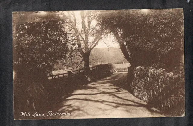 Postcard Balcombe Mill Lane View 1920S.